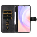 For Honor 50 SE / Huawei Nova 9 SE Fashion Calf Texture Zipper Horizontal Flip Leather Case(Black)