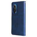 For Honor 50 SE / Huawei Nova 9 SE Fashion Calf Texture Zipper Horizontal Flip Leather Case(Blue)