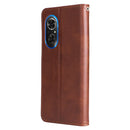For Honor 50 SE / Huawei Nova 9 SE Fashion Calf Texture Zipper Horizontal Flip Leather Case(Brown)