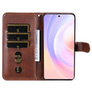 For Honor 50 SE / Huawei Nova 9 SE Fashion Calf Texture Zipper Horizontal Flip Leather Case(Brown)