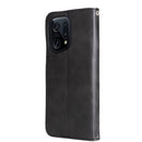 For OPPO Find X5 Pro Fashion Calf Texture Zipper Horizontal Flip Leather Case(Black)