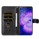 For OPPO Find X5 Pro Fashion Calf Texture Zipper Horizontal Flip Leather Case(Black)