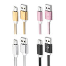 5 PCS Mini USB to USB A Woven Data / Charge Cable for MP3, Camera, Car DVR, Length:0.25m(Gold)