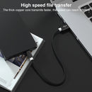 5 PCS Mini USB to USB A Woven Data / Charge Cable for MP3, Camera, Car DVR, Length:3m(Black)