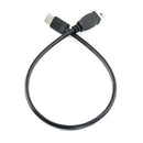 5 PCS 30cm Type-C / USB-C to Mini 8 Pin OTG Phone Data Cable for Nikon(Black)