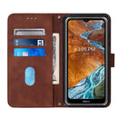 For Nokia G50 Crossbody 3D Embossed Flip Leather Phone Case(Brown)