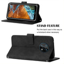 For Nokia G50 Crossbody 3D Embossed Flip Leather Phone Case(Black)