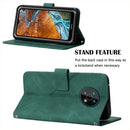 For Nokia G50 Crossbody 3D Embossed Flip Leather Phone Case(Dark Green)