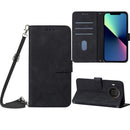 For Nokia X20 / X10 Crossbody 3D Embossed Flip Leather Phone Case(Black)