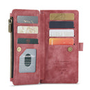 For Samsung Galaxy A53 5G CaseMe C30 Multifunctional Phone Leather Case with Holder & Card Slot & Wallet(Red)