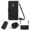 For Tecno Camon 16 Crossbody 3D Embossed Flip Leather Phone Case(Black)
