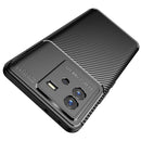 For vivo IQOO Neo6 Carbon Fiber Texture Shockproof TPU Phone Case(Black)