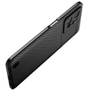 For OPPO Realme C31 4G Carbon Fiber Texture Shockproof TPU Phone Case(Black)