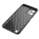 For OPPO Realme C31 4G Carbon Fiber Texture Shockproof TPU Phone Case(Black)