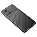 For OPPO Realme GT Neo3 Carbon Fiber Texture Shockproof TPU Phone Case(Black)