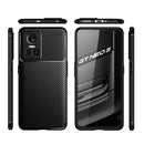 For OPPO Realme GT Neo3 Carbon Fiber Texture Shockproof TPU Phone Case(Black)