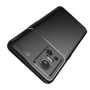 For OPPO Realme GT Neo3 Carbon Fiber Texture Shockproof TPU Phone Case(Black)