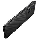 For OPPO Realme GT Neo3 Carbon Fiber Texture Shockproof TPU Phone Case(Black)