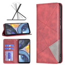For Motorola Moto G22 Prismatic Invisible Magnetic Leather Phone Case(Red)