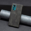 For Motorola Moto G22 Prismatic Invisible Magnetic Leather Phone Case(Black)
