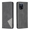 For OPPO Find X5 Prismatic Invisible Magnetic Leather Phone Case(Black)
