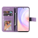 For Honor 50 SE / Huawei nova 9 SE 7-petal Flowers Embossed Flip Leather Phone Case(Light Purple)