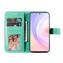 For Honor 50 SE / Huawei nova 9 SE 7-petal Flowers Embossed Flip Leather Phone Case(Green)