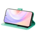 For Honor 50 SE / Huawei nova 9 SE 7-petal Flowers Embossed Flip Leather Phone Case(Green)
