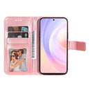 For Honor 50 SE / Huawei nova 9 SE 7-petal Flowers Embossed Flip Leather Phone Case(Rose Gold)
