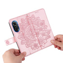 For Honor 50 SE / Huawei nova 9 SE 7-petal Flowers Embossed Flip Leather Phone Case(Rose Gold)