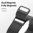 DUX DUCIS Milanese Watch Band For Apple Watch Series 8&7 45mm / SE 2&6&SE&5&4 44mm / 3&2&1 42mm(Black)