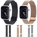 DUX DUCIS Milanese Watch Band For Apple Watch Series 8&7 45mm / SE 2&6&SE&5&4 44mm / 3&2&1 42mm(Black)