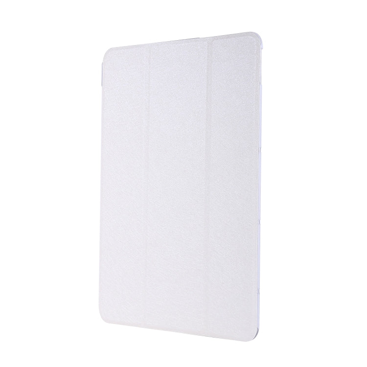 For Huawei MatePad Pro 10.8 inch Silk Texture Horizontal Flip Leather Case with Three-folding Holder(White)