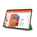 For Huawei MatePad Pro 10.8 inch Silk Texture Horizontal Flip Leather Case with Three-folding Holder(Green)
