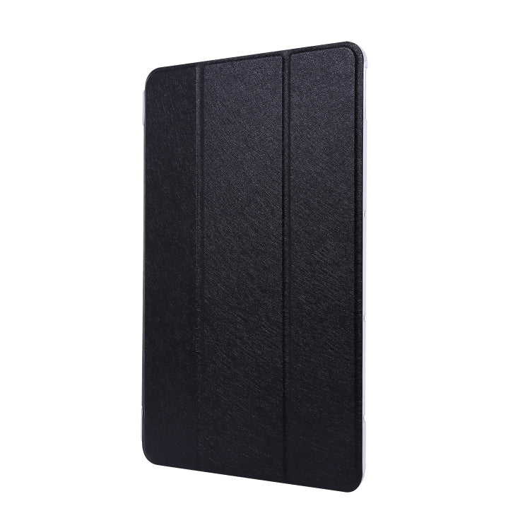 For Huawei MatePad Pro 10.8 inch Silk Texture Horizontal Flip Leather Case with Three-folding Holder(Black)