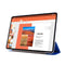 For Huawei MatePad Pro 10.8 inch Silk Texture Horizontal Flip Leather Case with Three-folding Holder(Dark Blue)