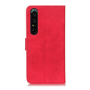 For Sony Xperia I IV KHAZNEH Retro Texture Horizontal Flip Leather Phone Case(Red)