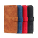 For Sony Xperia I IV KHAZNEH Retro Texture Horizontal Flip Leather Phone Case(Blue)