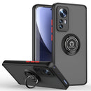 For Xiaomi 12 Pro Q Shadow 1 Series TPU + PC Phone Case with Ring Holder(Black+Red)