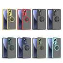 For Xiaomi 12 Pro Q Shadow 1 Series TPU + PC Phone Case with Ring Holder(Black+Red)