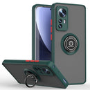 For Xiaomi 12 / 12X Q Shadow 1 Series TPU + PC Phone Case with Ring Holder(Dark Green)