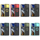 For Xiaomi Poco X4 Pro 5G Q Shadow 1 Series TPU + PC Phone Case with Ring Holder(Green)