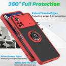 For Xiaomi Poco X4 Pro 5G Q Shadow 1 Series TPU + PC Phone Case with Ring Holder(Green)
