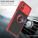 For Xiaomi Poco X4 Pro 5G Q Shadow 1 Series TPU + PC Phone Case with Ring Holder(Blue)