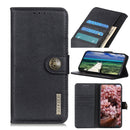 For Sony Xperia 10 IV KHAZNEH Cowhide Texture Horizontal Flip Leather Phone Case(Black)