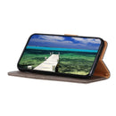 For Sony Xperia 1 IV KHAZNEH Cowhide Texture Horizontal Flip Leather Phone Case(Khaki)