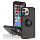 Q Shadow 1 Series TPU + PC Phone Case with Ring Holder For iPhone 13 Pro Max(Black+Red)