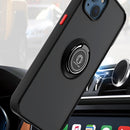 Q Shadow 1 Series TPU + PC Phone Case with Ring Holder For iPhone 13 Pro Max(Black+Red)