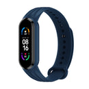For Xiaomi Mi Band 6 / 5 Willow Texture Silicone Watch Band(Midnight Blue)