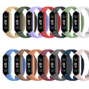 For Xiaomi Mi Band 6 / 5 Willow Texture Silicone Watch Band(Midnight Blue)